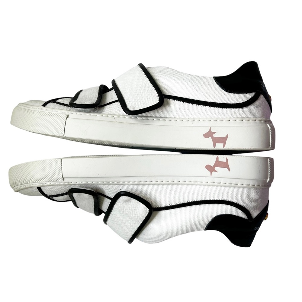 L’Autre Chose White Black Waxed Canvas Sneakers 38 EUC